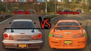 Forza Horizon 4 - R34 VS Toyota Supra Drag race