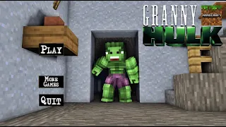 Escaping as Hulk in Granny's Old House | Door Escape | Minecraft Gameplay