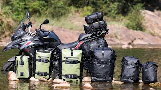 Modular Combination Motorcycle Bag Installation Video💦💦#Rhinowalk #MotorcycleBags