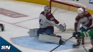 Alexander Georgiev Makes Incredible Pad Save To Rob Tyler Seguin In OT