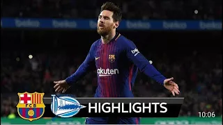 FC BARCELONA VS ALAVES 2-1 . 2018 HD! AMAZING GAME & HIGHLIGHTS