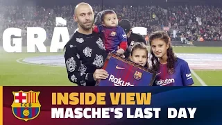 [BEHIND THE SCENES] Follow Javier Mascherano on the day he says farewell to the Camp Nou
