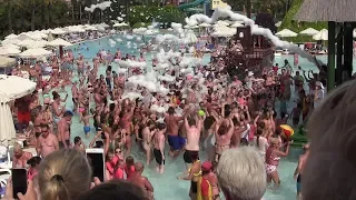 Foam Pool Party Hotel Splashworld Pegasos World Turkey may 2019