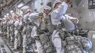 Arctic Drop: Airborne Soldiers & Heavy Cargo Drop Exercise