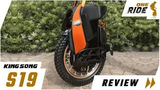 Kingsong S19 - vivid and loud electric unicycle, mini-review