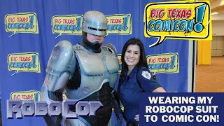 Wearing my 3D Printed Robocop Suit to Big Texas Comic Con 2022 - Halloween Weekend