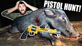 44 Magnum Pistol HOG HUNT! *LONG RANGE*