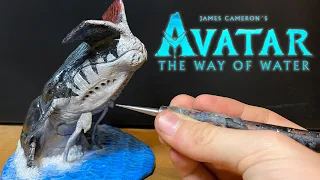 sculpting a Tulkun from the upcoming movie, Avatar The Way Of Water, Polymer clay.