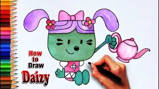 How to draw Daizy | cartoon animation art | drawing for animation