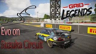 Racing an Evo on Suzuka Circuit! - Grid Legends - (G29 steering wheel)