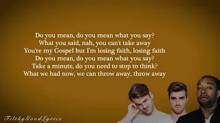 The Chainsmokers Ft. Ty Dolla $ign, bülow - Do You Mean (FGL Official Lyrics)