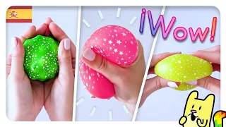 GLOBOS ANTIESTRÉS ✨Nuevos FIDGET TOYS Caseros 🎈 Cómo hacer globbles DIY 🌈 Gato Rainbow & Gata Moon