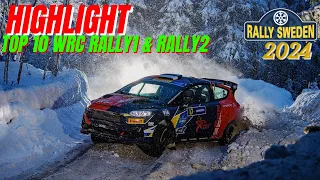 TOP 10 | WRC RALLY SWEDEN 2024 HIGHLIGHT | TOP SPEED MISTAKES & MAX-ATTACK