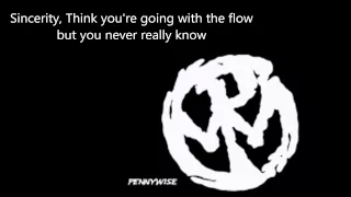 Pennywise society Lyrics on screen