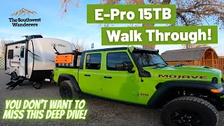 Meet Our Small 2022 E-Pro 15TB Camper with Full Walk-Through!