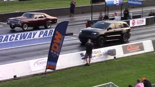 Nova vs Fox Body Mustang, Trackhawk & Camaros - 1/4 Mile Drag Racing