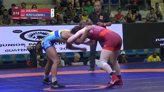 GOLD WW - 50 kg: E. SHILSON (USA) v. L. YEPEZ GUZMAN (ECU)