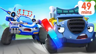 🚨Police Car's Siren is Missing | Police Car Song | Monster Truck | Kids Songs | BabyBus