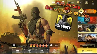 Call of Duty Mobile on Galaxy Note 10 Lite!