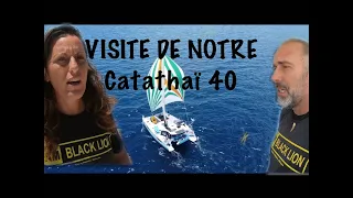 #Hors série- Visite de notre Catathaï 40 ⛵️Black Lion autour du monde