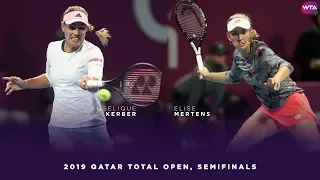 Angelique Kerber vs. Elise Mertens | 2019 Qatar Total Open Semifinals | WTA Highlights