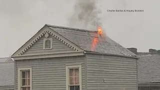 Fire in French Quarter building during storm Saturday
