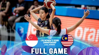 Singapore v Malaysia | Full Basketball Game | FIBA U16 Women's Asian Championship 2023 - Division B