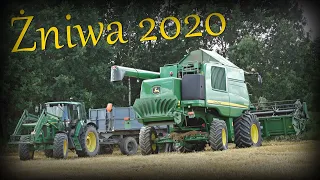 Żniwa 2020 😍 Kosimy jęczmień ozimy [ JohnDeere W540 ] ✔ Vlog GoPro Hero8