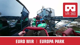 360° extreme VR Roller Coaster EURO MIR | VR onride POV | Europa Park Achterbahn Montaña Rusa Oculus