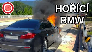 Viník ujel od nehody, hořící BMW a chodci mi skočili do silnice - Perly ze silnic #62