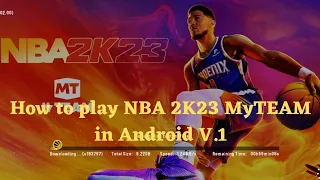 How to play NBA 2K23 MyTEAM in Android 😱😱 | #nba #nba2k #nba2k23myteam #fyp #ytgaming #ytshorts