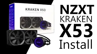 Best Budget AIO Liquid Cooler NZXT Kraken X53 Unbox & Installing.