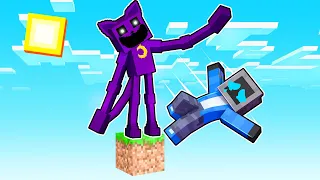 One Block Skyblock with MUTANT CATNAP in Minecraft!