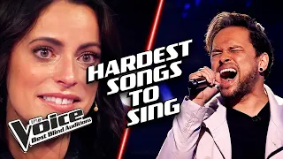 HARDEST songs to sing on The Voice Blind Auditions!