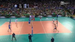 [Volleyball] Ivan Zaytsev of Italy kills USA with 4 aces in a row #quattrolavatrici