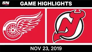 NHL Highlights | Red Wings vs. Devils – Nov. 23, 2019