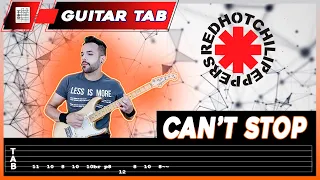 【RED HOT CHILI PEPPERS】[ Can't Stop ] cover Dotti Brothers | LESSON | GUITAR TAB