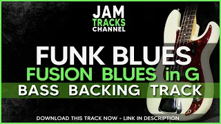 Bass Backing Track : Funk Blues in G Jam Track for Bass