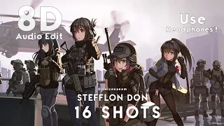 8D Audio | 16 Shots - Stefflon Don [Edit Audio] (Kerem Cicek Remix)
