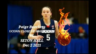 Paige Bueckers UCONN CLOSE UP HIGHLIGHTS vs SETON HALL DEC 2 2021