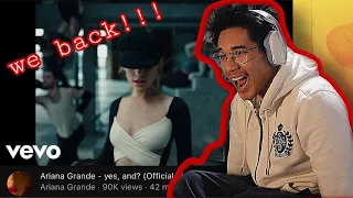 SAY THAT WITH YOUR CHEST!!!! Ariana Grande- yes, and? (Official Music Video) REACTION