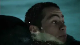 Teen Wolf 2x04 Derek vs Lizard creature. Derek falls into the pool. Gerard invites Scott dinner.