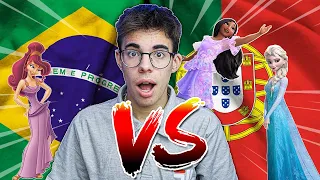 PORTUGAL vs. BRASIL - MÚSICAS DA DISNEY!!! - PARTE 7