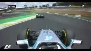 F1 2014 Brazil - Hamilton & Alonso Onboard Start