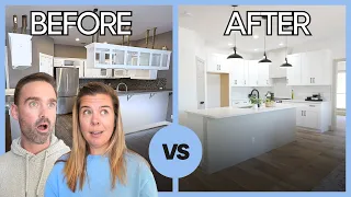 Complete Before and After Home Renovation | The Modern Farmhouse