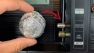 🔥 Insert Aluminum Foil into the TV and Watch all the Channels of the World! Full HD