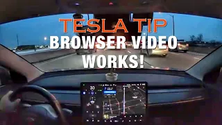 Tesla Browser TIP: DO NOT TRY THIS WHILE DRIVING (not clickbait)