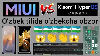 HyperOS vs MIUI 14 . Oʻzbek tilida obzor #redmi #hyperos #xiaomi #mi #miui