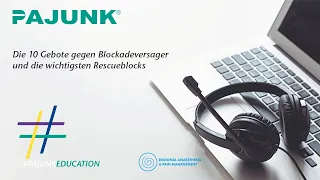 Die 10 Gebote gegen Blockadeversager und die wichtigsten Rescueblocks