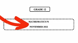 Full Memo Grade 12 Maths P1 November 2022